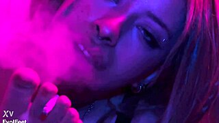 Even smoking, i worship your feet with sucking and gagging