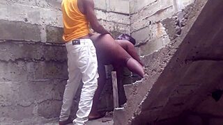 My Brick Layer Neighbor Fuck Me In Uncompleted Building!