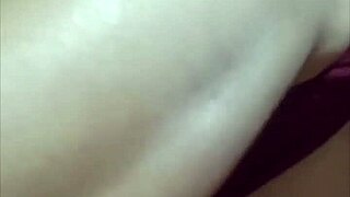 the woman adjusts her ghunghat while pleasuring herself