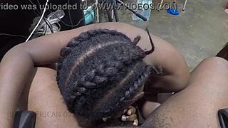 European Wife Sucks Big Cock in See-Through Lingerie!