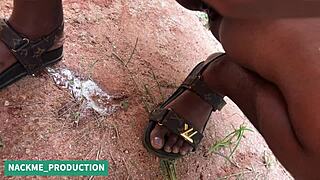 Petite Teen Bent Over For Massive Black Cock Penalty