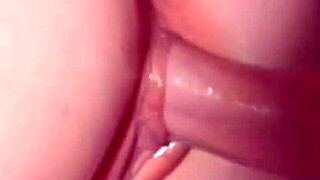 Continuous Semen Dripping Between Petite Babe's Puffy Lips