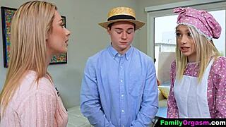 Lesbian Babe Seduces Amish Stepsister Into Taboo Tribbing Before Wedding.