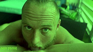 She films her blue-eyed guy licking her to orgasm