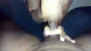 Latina's hairy pussy dripping with cum