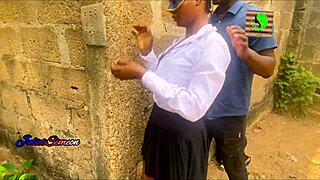 Lagos School Girl Amateur Riding And Doggystyle Video