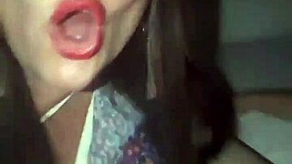 Curious Milf Sucks Her Boyfriend's Cock While Friend Watches Discreetly