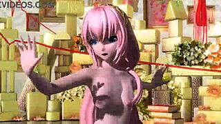Megurine luka patchwork staccato project diva nude mod full nude