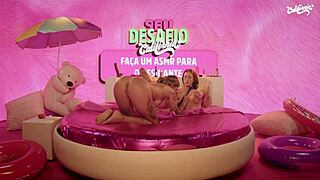 I watched two hot girls touching themselves with wild naughty toys.