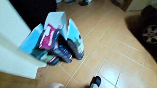 immigrant hides in pantry for creampie with teen