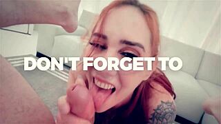 Nasty Brunette Slut In Pigtails Sucks And Gets Throated POV