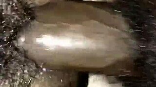 Chubby Black Girl Gets Rough Creampie