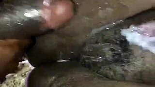 Chubby Black Girl Gets Rough Creampie