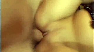 Intense domination as coed rides in missionary, cumshot on small tits in stockings