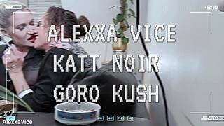 Pervy boss catches secretaries in anal action