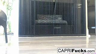 capri masturbates in her high heels showing tits pussy ass