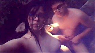 White girl rides hard after blowjob!