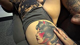 My stepsister's friends let me touch them in close-up