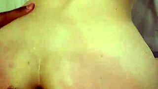 Latina Girlfriend's Ass Creampie Doggystyle