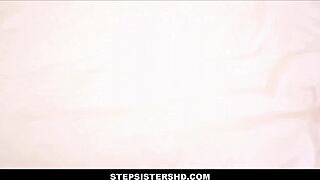 Stepsistershd - hot petite 18+ brunette teen 18+ stepsister practices honeymoon with huge cock stepbrother pov