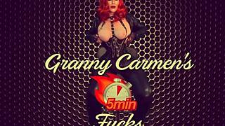 granny vampyra finger fucked and pussy licked to orgasm by familiar