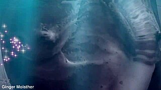 Ginger's Soapy Wet Nipples And Tits Closeup On Belly