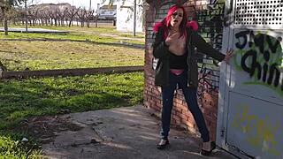 Perfect day for squirting in the public park, wanna join me? 😜