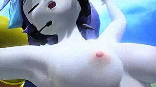 Hatsune miku dancing naked with her big tits bouncing!