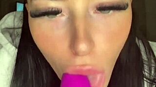 British Exchange Student Teases with Solo Toy Play