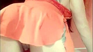 redhead with big ass teases in the shower