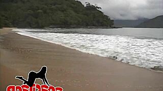 jota had an orgy on deserted beaches of sao paulo with squirting and facials