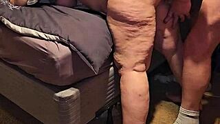 eating her pussy and ass from behind with gaping