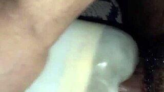 Amateur gets intense homemade fucking with monster cock.