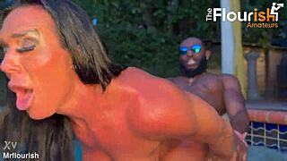 Aliyah Taylor Pool Anal With Monster Cock