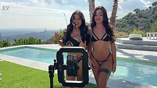 Martina Smeraldi and Steffy Moreno engage in wet rough threesome with Maximo