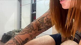 i called a video call to his best friend and watched me trans fucking with monster cock