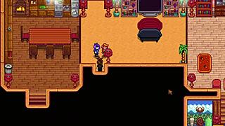 leah and abigail share threesome sex in stardew valley