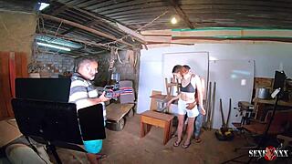 Bastidores - My niece Luara Amaral had her first orgasm with Binho Ted