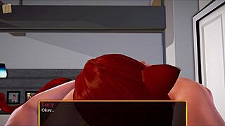 My New Family Member Rides Monster Cock with Small Tits!