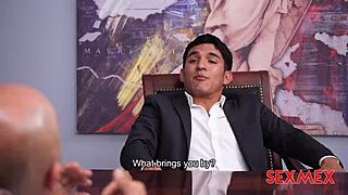 Free Use Secretary Alondra Navarro Handles Big Tits Threesome With Cum.