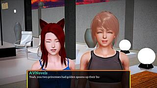 My New Family Member Rides Monster Cock with Small Tits!