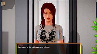 My New Family Member Rides Monster Cock with Small Tits!