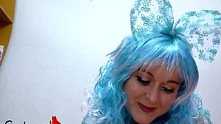 Blowjob from malvina in costumes with cosplay cumshot