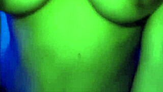 Wife with natural big boobs rides POV