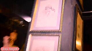 No Panties Casting Interview at Erotic Museum, Nipples Exposed in Public