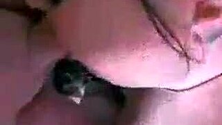 Kandy Kane performs deepthroat blowjob as a slutty housewife