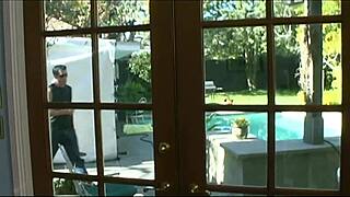 ciera sage gets her tight teen ass fucked outside in fishnets by monster cock