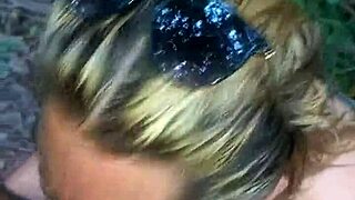 Adventure Time in Public Woods with Cute Interracial Deepthroat