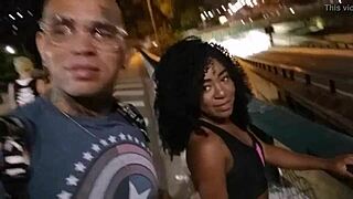 i met bruna black outdoors in public danger