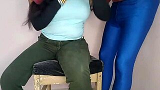 sexy wife on chair gets doggy style ass fucking